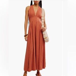 Free People Selena Convertible, Halter Maxi Dress Size Medium
